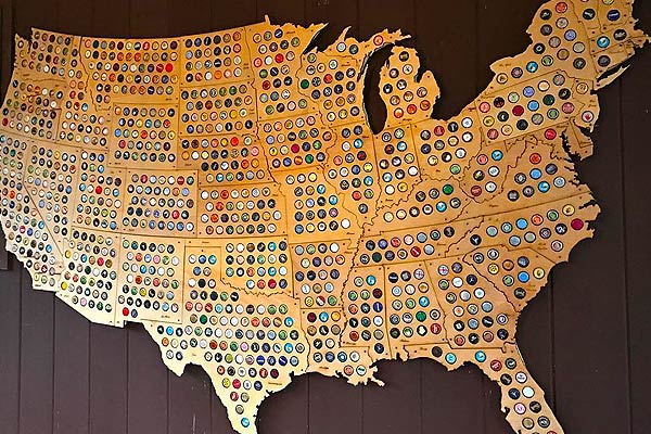Usa Beer Cap Map I Need It