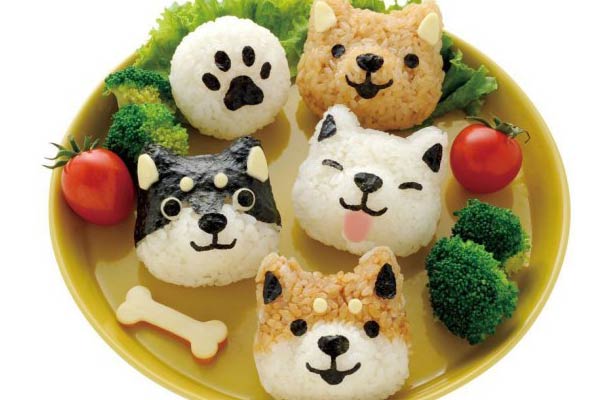 Dog Face and Paw Bento Box Art Set