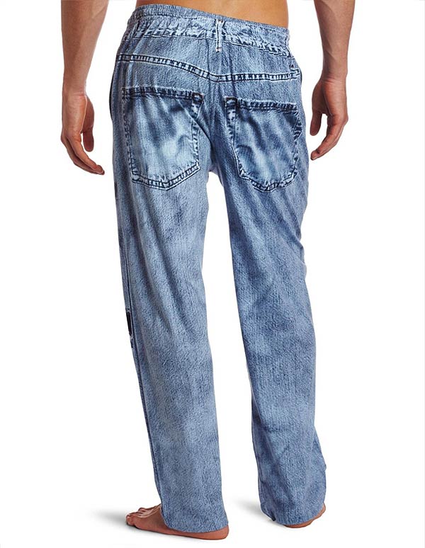 Denim Pajama Pants