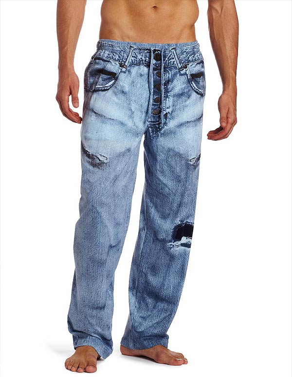 Denim Pajama Pants