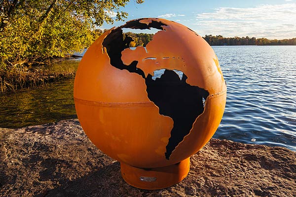 Fire Pit Art Globe Fire Pit I Need It