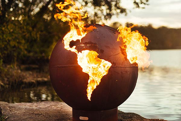 Globe Fire Pit Art | Fire Pit Ideas