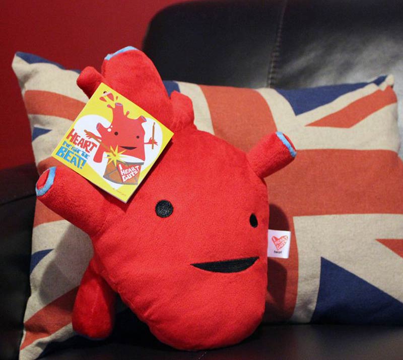 anatomically correct heart plush
