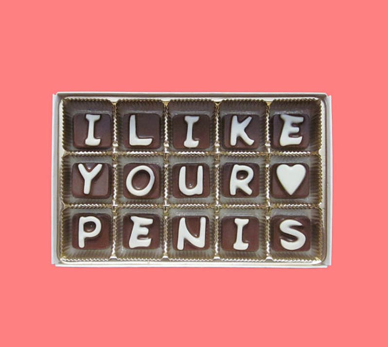 customizable chocolate message