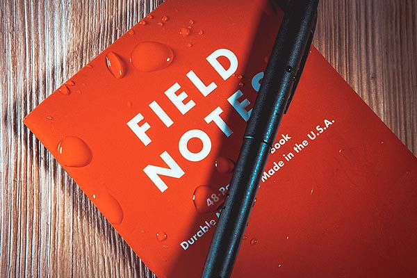 Field Notes Water Proof Notebook