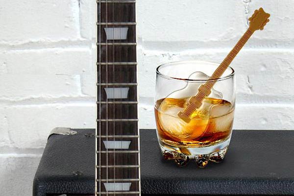 Guitar Ice Tray and Stirrers