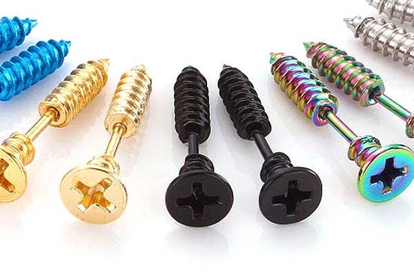 Screws Ear Stud Earrings