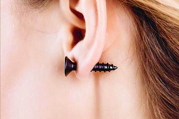 Screws Ear Stud Earrings
