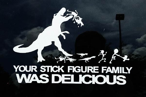 Your Stick Family Was Delicious Decal