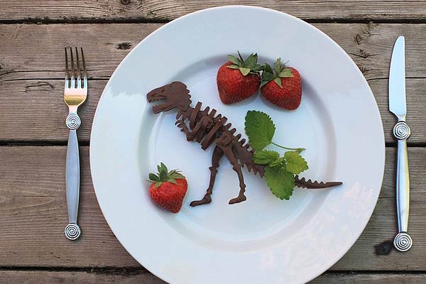 3D Chocolate T-Rex Building Mold