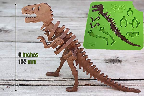 3D Chocolate T-Rex Building Mold