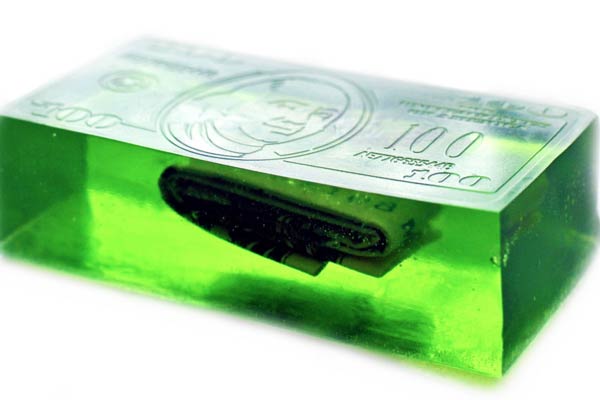 money soap bar