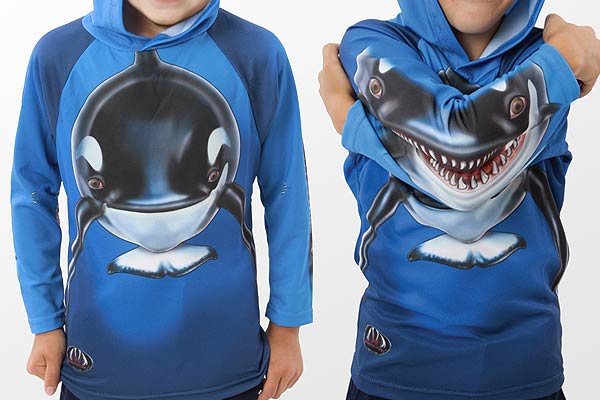 killer whale animated hoodie