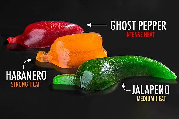 Spicy Gummy Peppers
