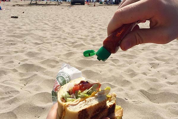 Sriracha Mini Keychain Bottle