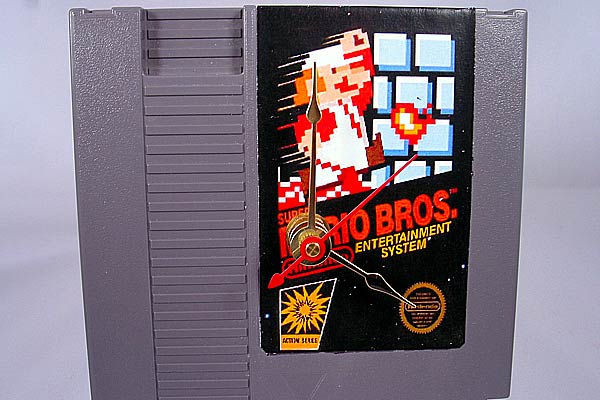 Super Mario Bros Cartridge Clock