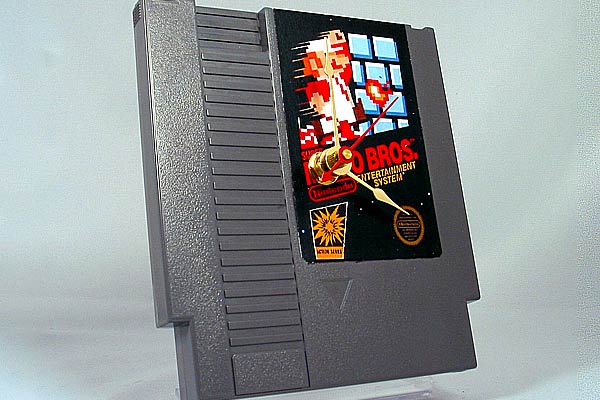 Super Mario Bros Cartridge Clock