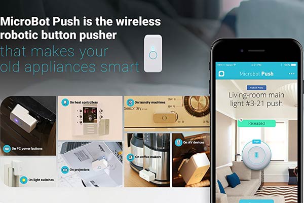 wireless robotic button pusher